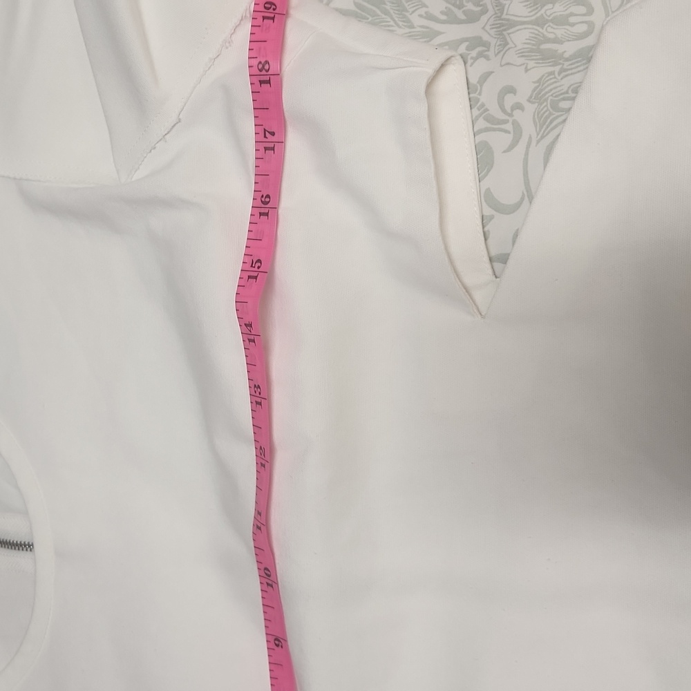 NWT Shug! White Ruffle Sleeve Dress, size Large - Picture 9 of 11